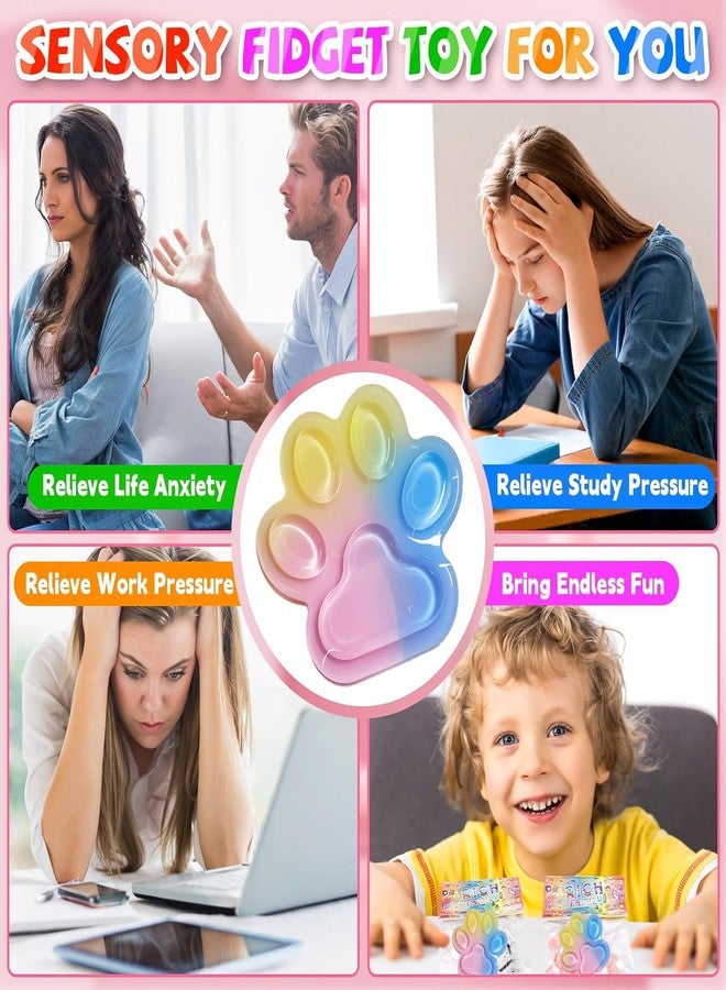 RAMONI Big Squishy Toy, Taba Squishies, Fufu Squishy Big 12cm Squishy Toys Cat Paw Big Squeeze Stress Relief Kawaii Furry Cat Paw Stress Fidget Toy Gifts for Kids Stress Relief Toys Adults - Image 4